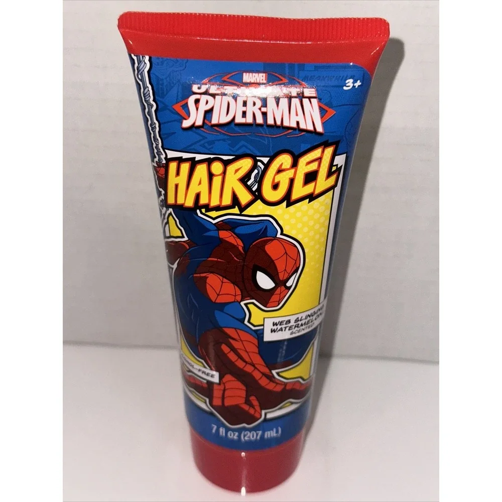 Marvel Ultimate Spider-Man Hair Gel Watermelon Scent Alcohol-Free 7oz Tube